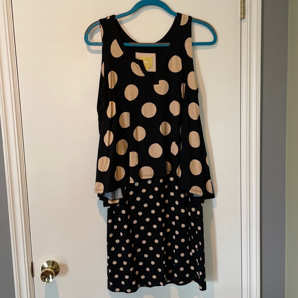 Anthropologie Maeve Davina Polka Dot Dress